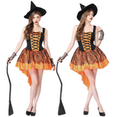 Gothic Lace Up Witch Costume